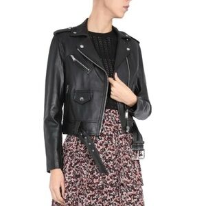 Michael Michael Kors Leather Biker Jacket size XS